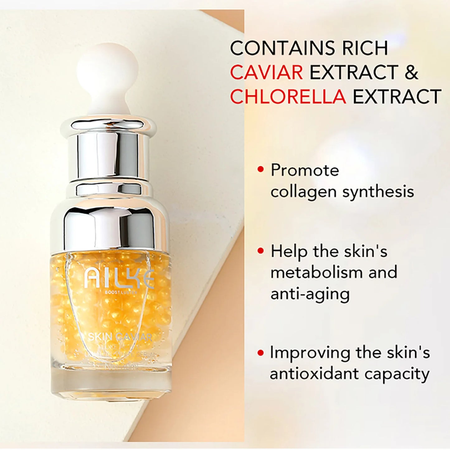 Caviar Extract Whitening Face Essence Serum