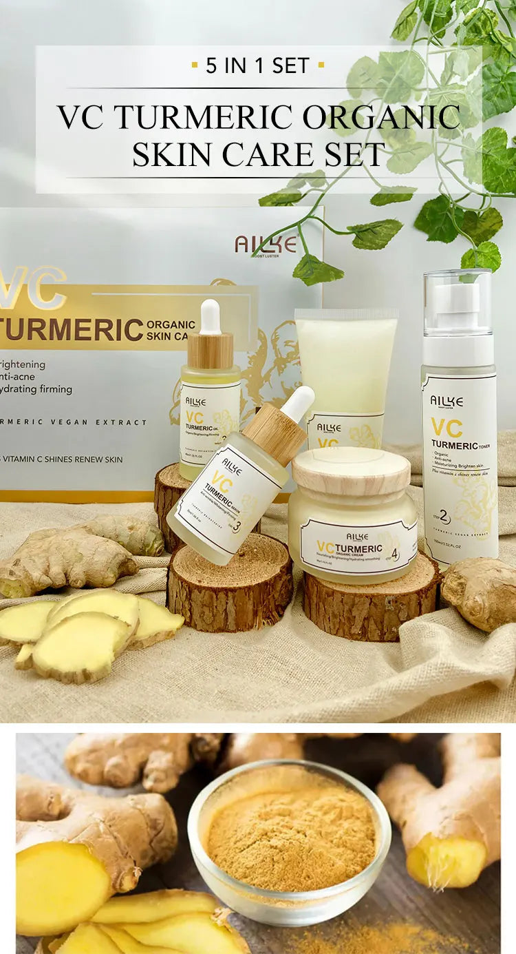 Organic Turmeric Whitening Skin Care Set