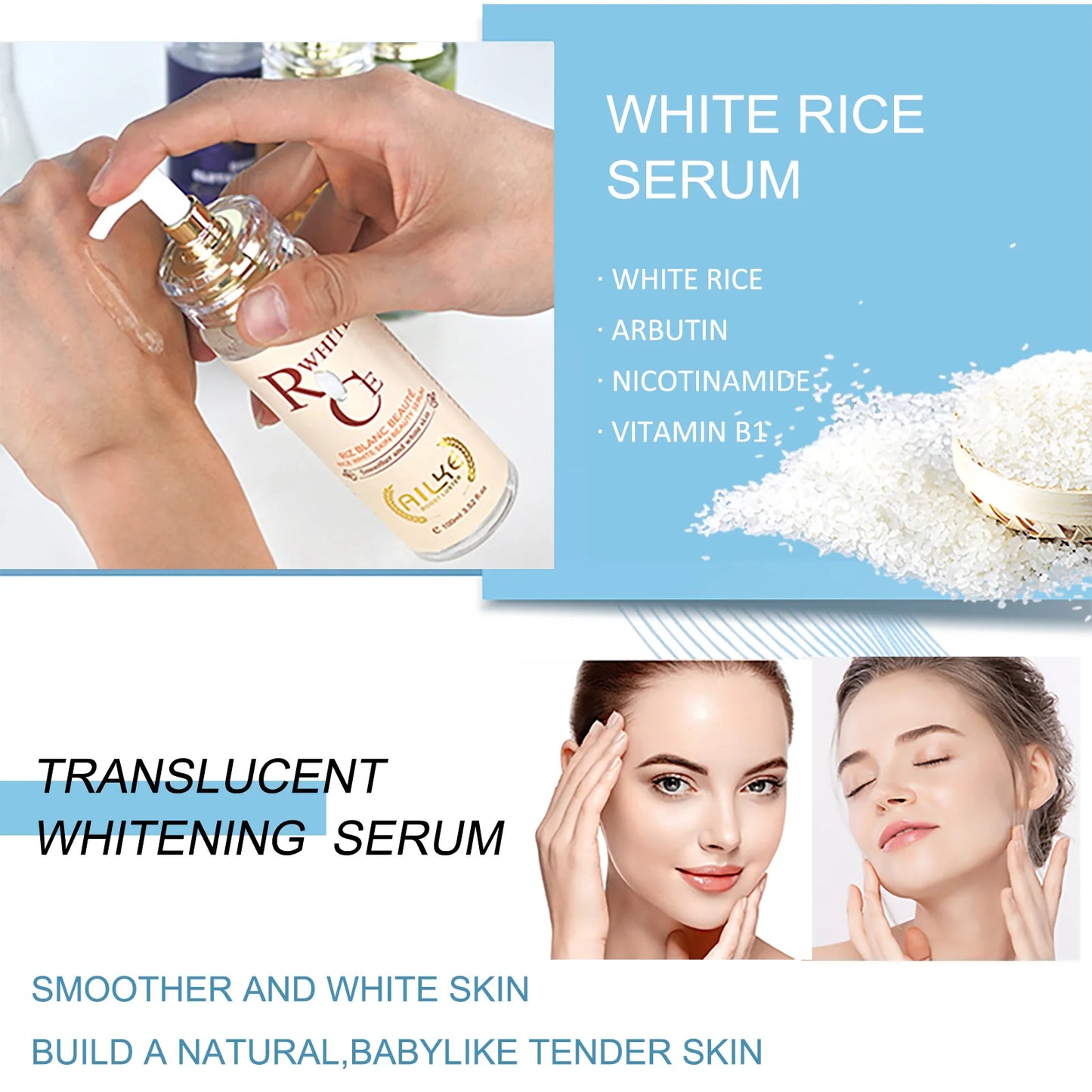 Natural Rice Extract Whitening Serum