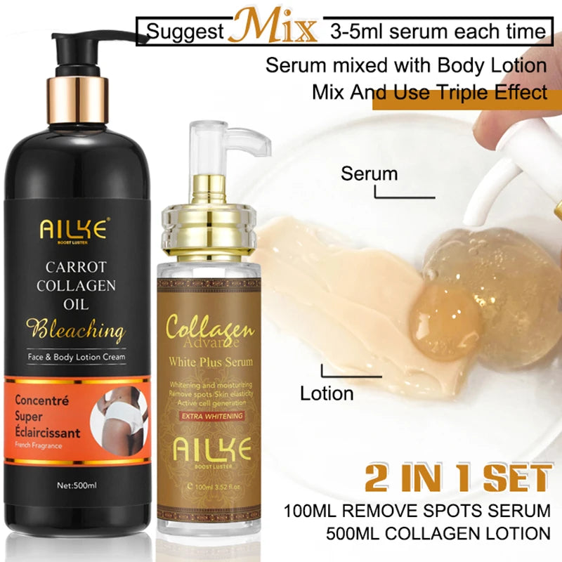 Organic Collagen Skin Lightening Face Serum