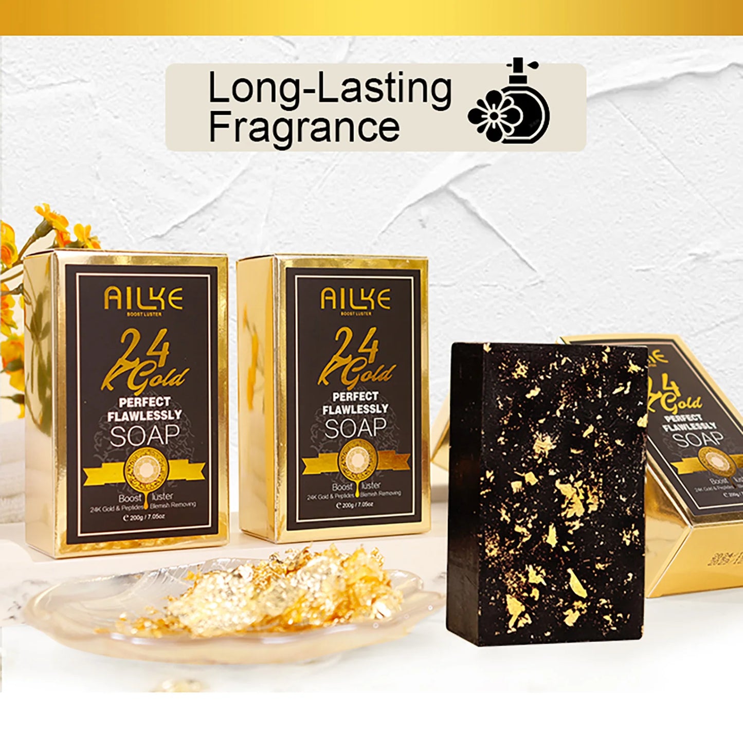 24K Gold Foil Whitening Soap