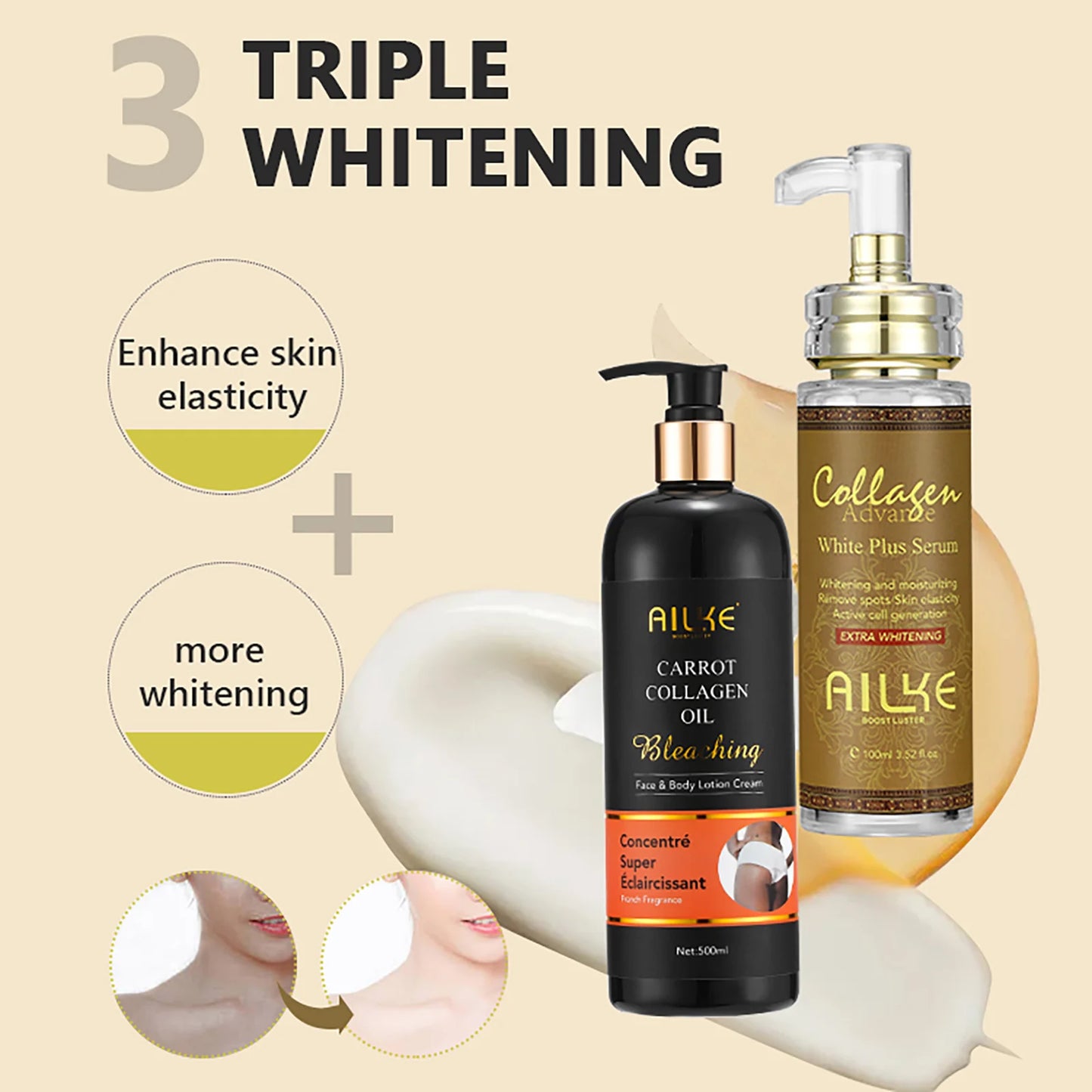 Organic Collagen Skin Lightening Face Serum
