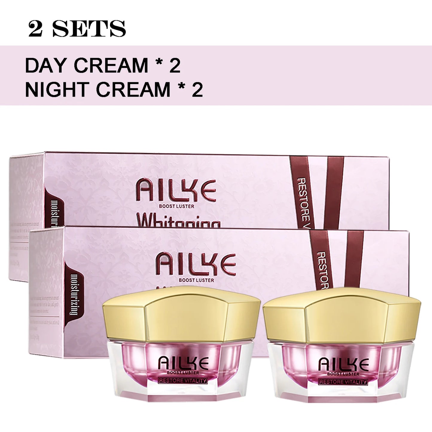 Black, Dark Skin, Whitening Face Care Set
