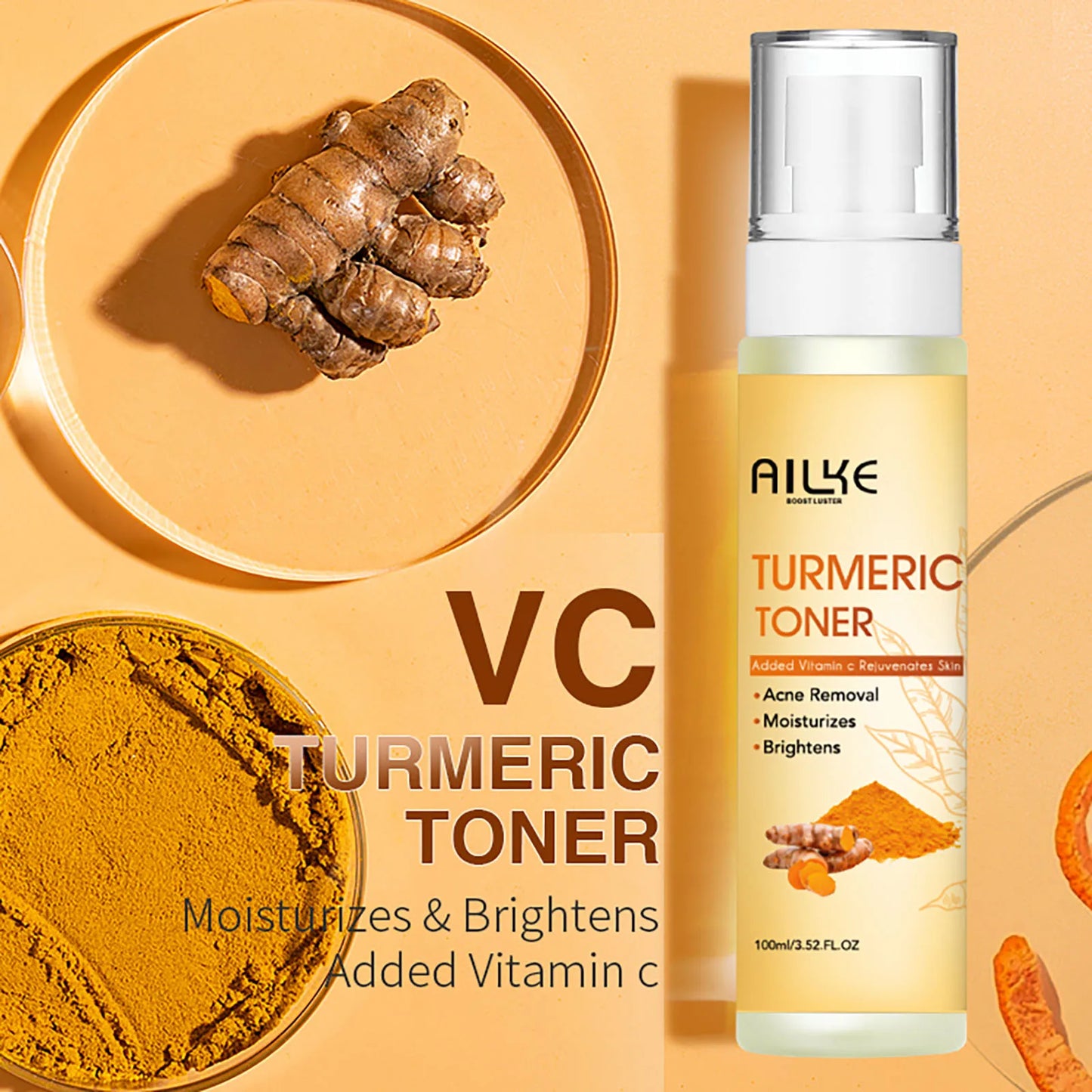 Organic Turmeric Whitening Skin Care Set