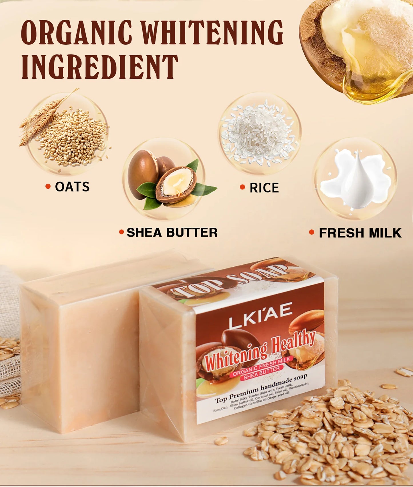 Organic Fresh Milk Whitening Soap Bar