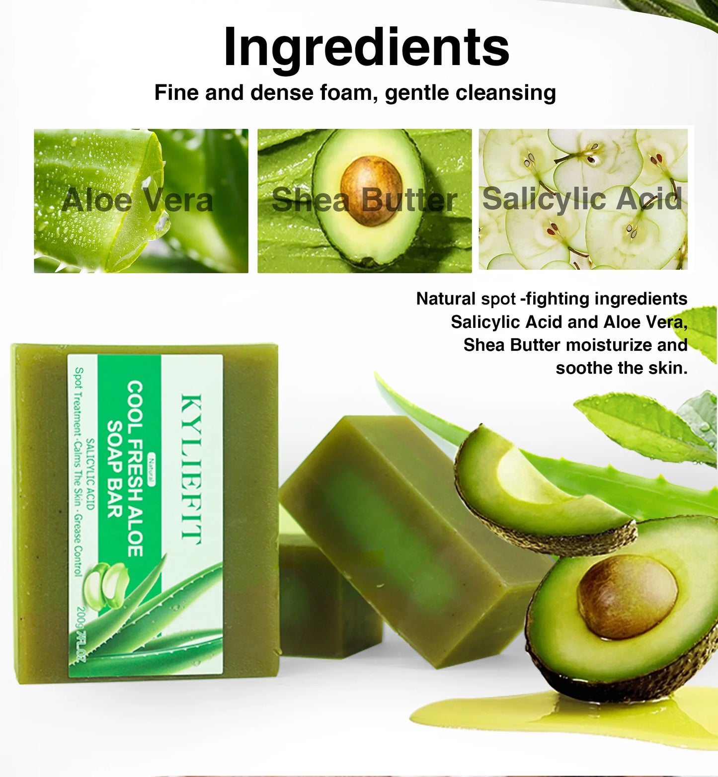 Aloe Brightening Soap Bar for Face