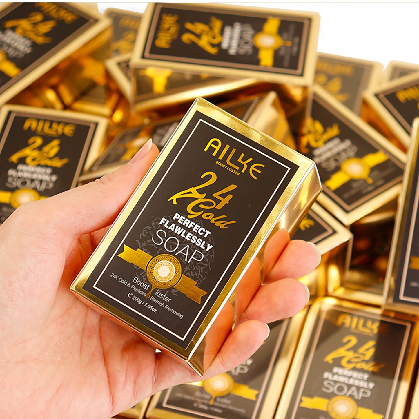 24K Gold Foil Whitening Soap Bar