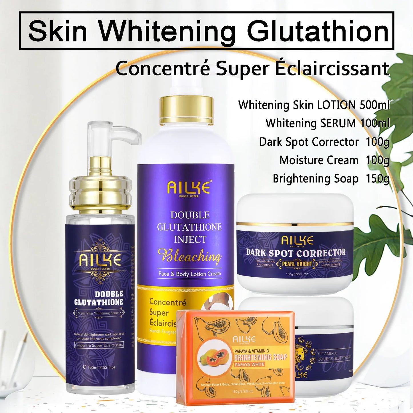 Double Glutathione Whitening Skin Care Set