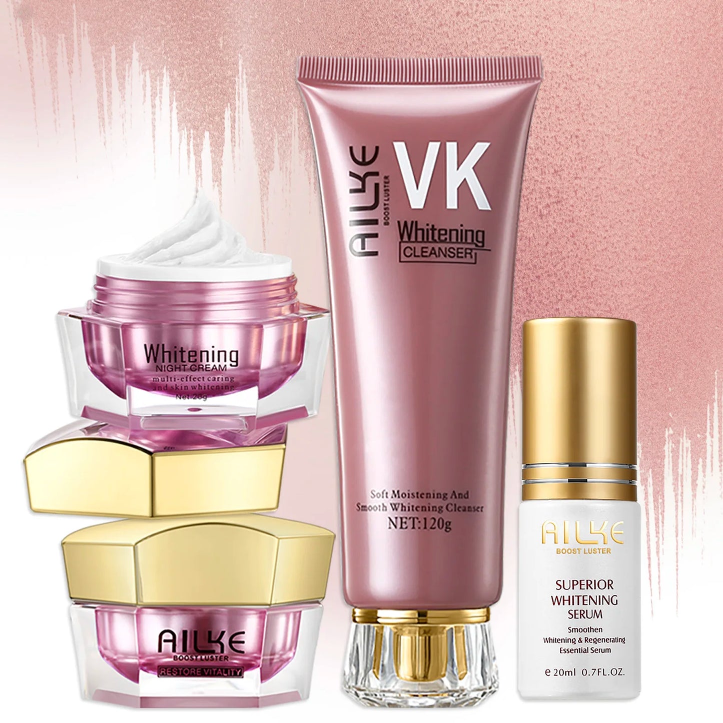 Black, Dark Skin, Whitening Face Care Set