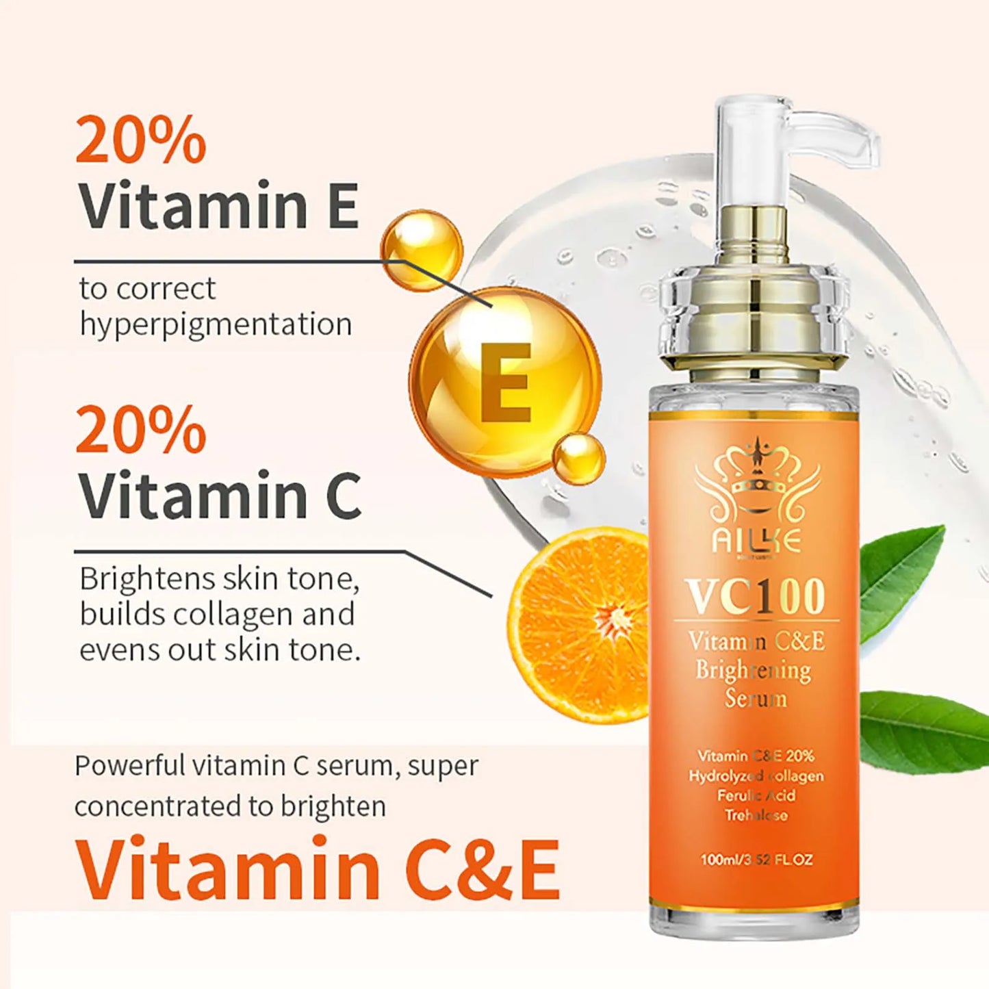 Moisturizing Brightening Serum Reduce Wrinkles
