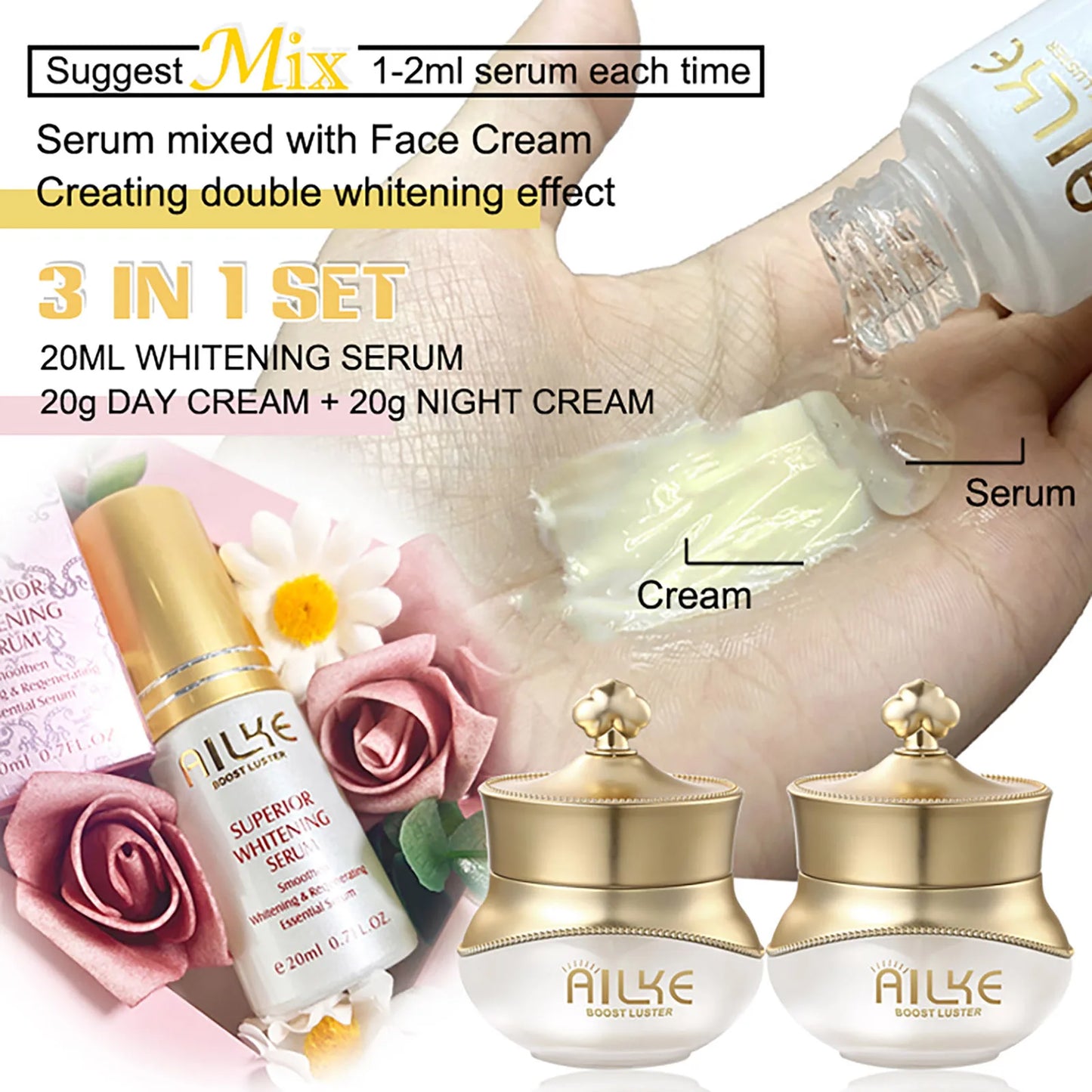 Lightening Whitening Day And Night Beauty Face Cream
