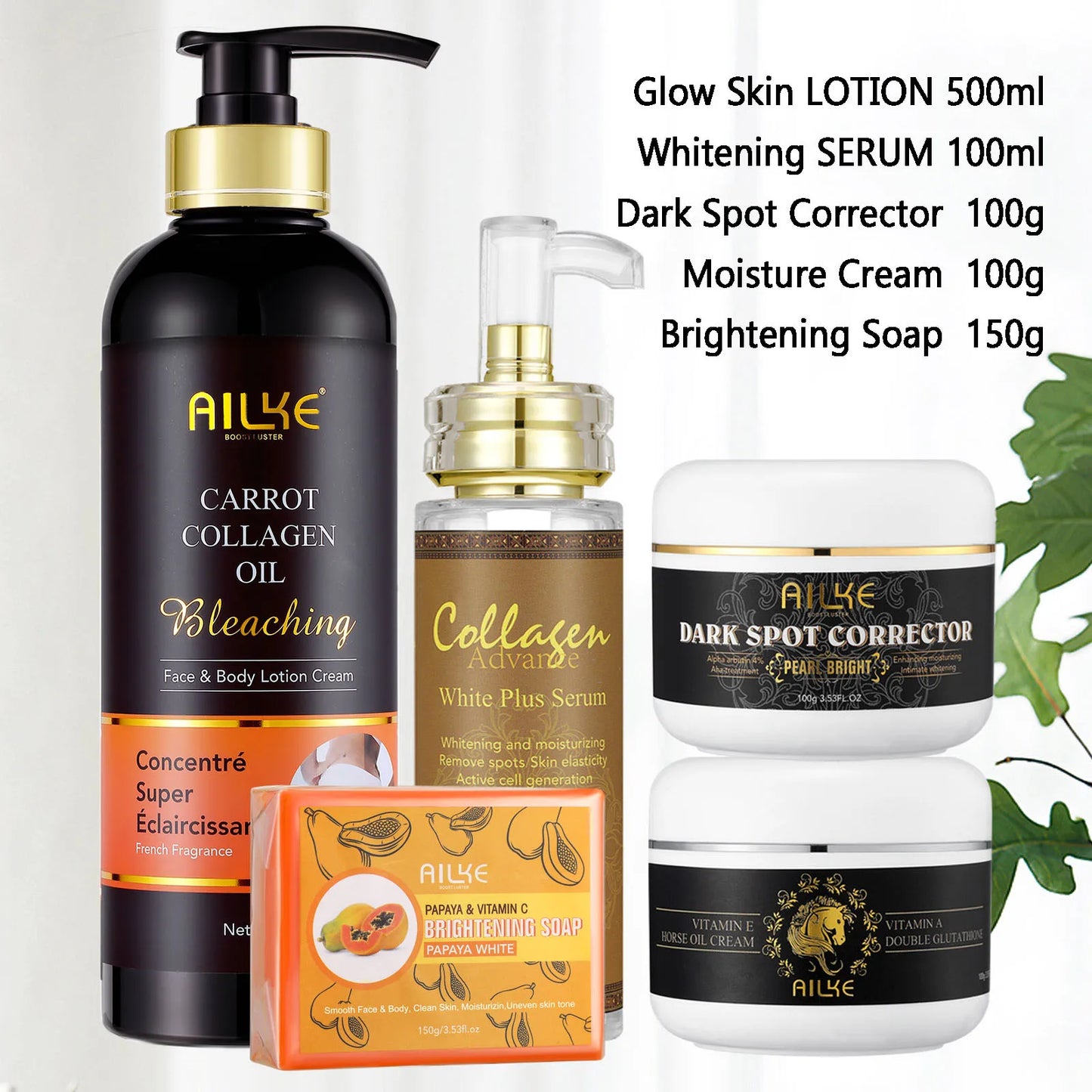 Moisturizing, Whitening, Collagen Skin Care Set