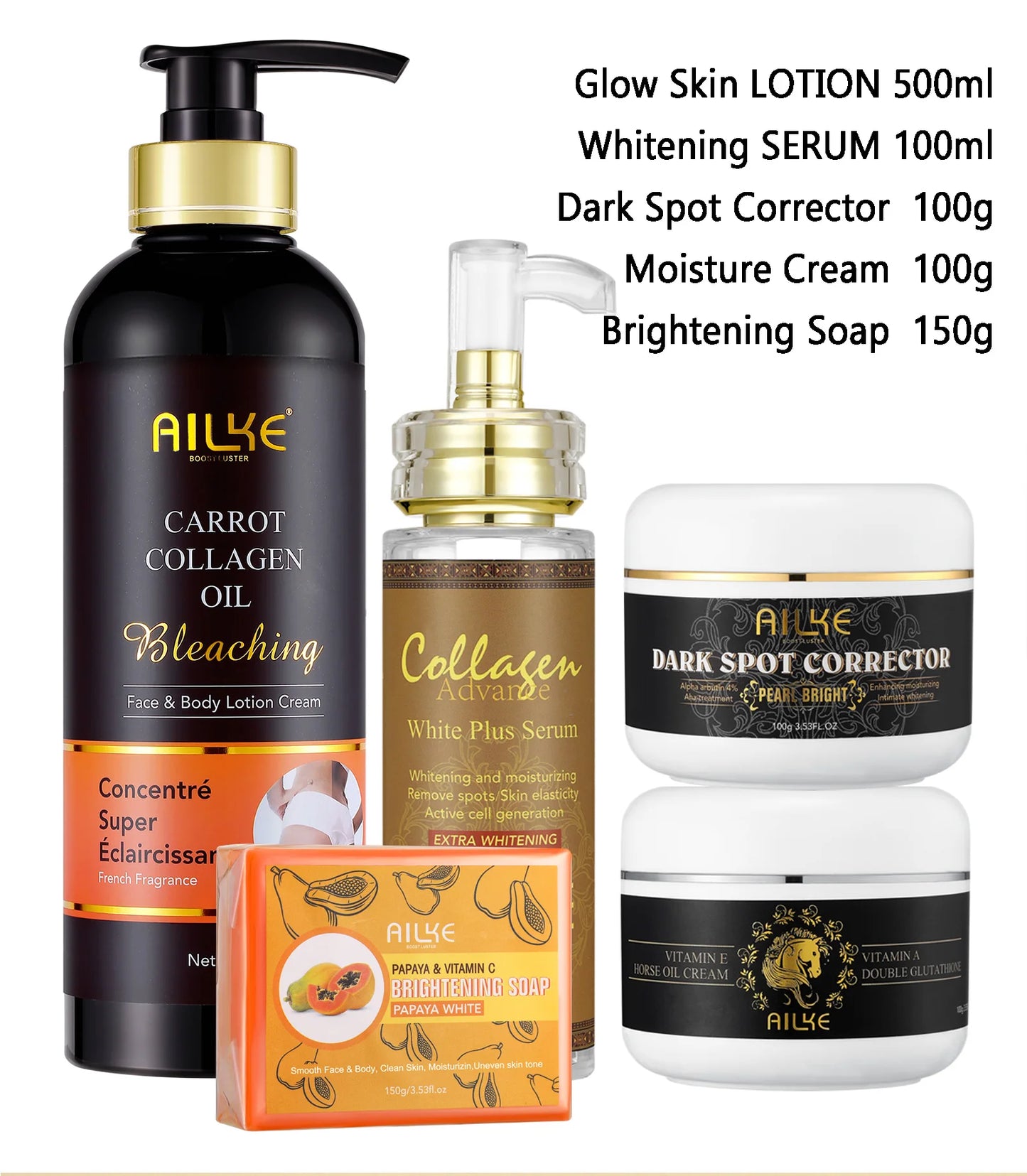 Moisturizing, Whitening, Collagen Skin Care Set