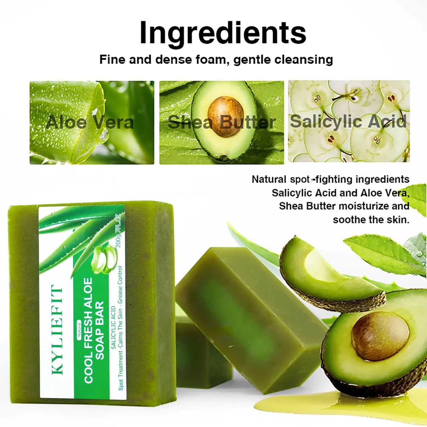 Aloe Brightening Soap Bar for Face