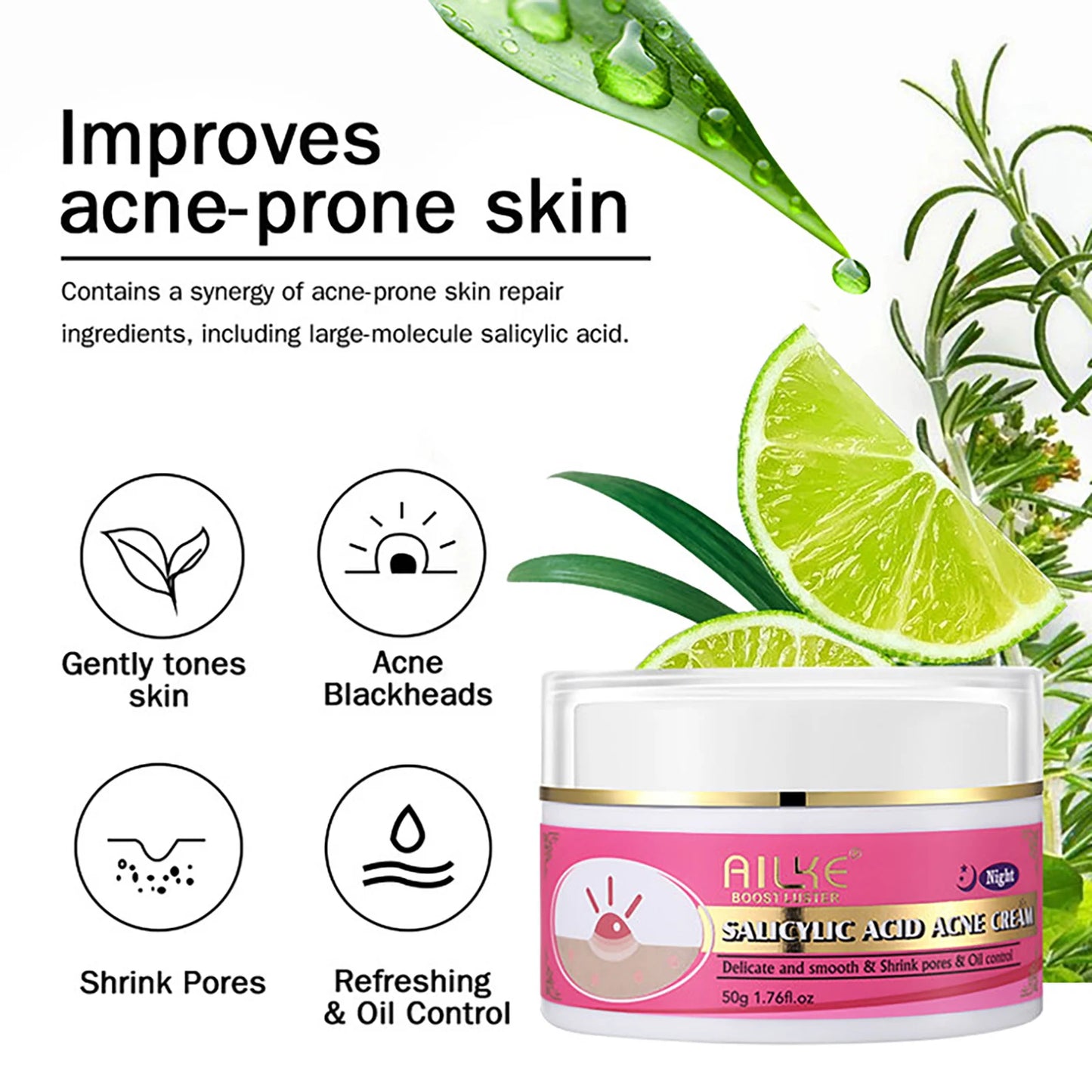 Organic Acne Face Cream Oil Control
