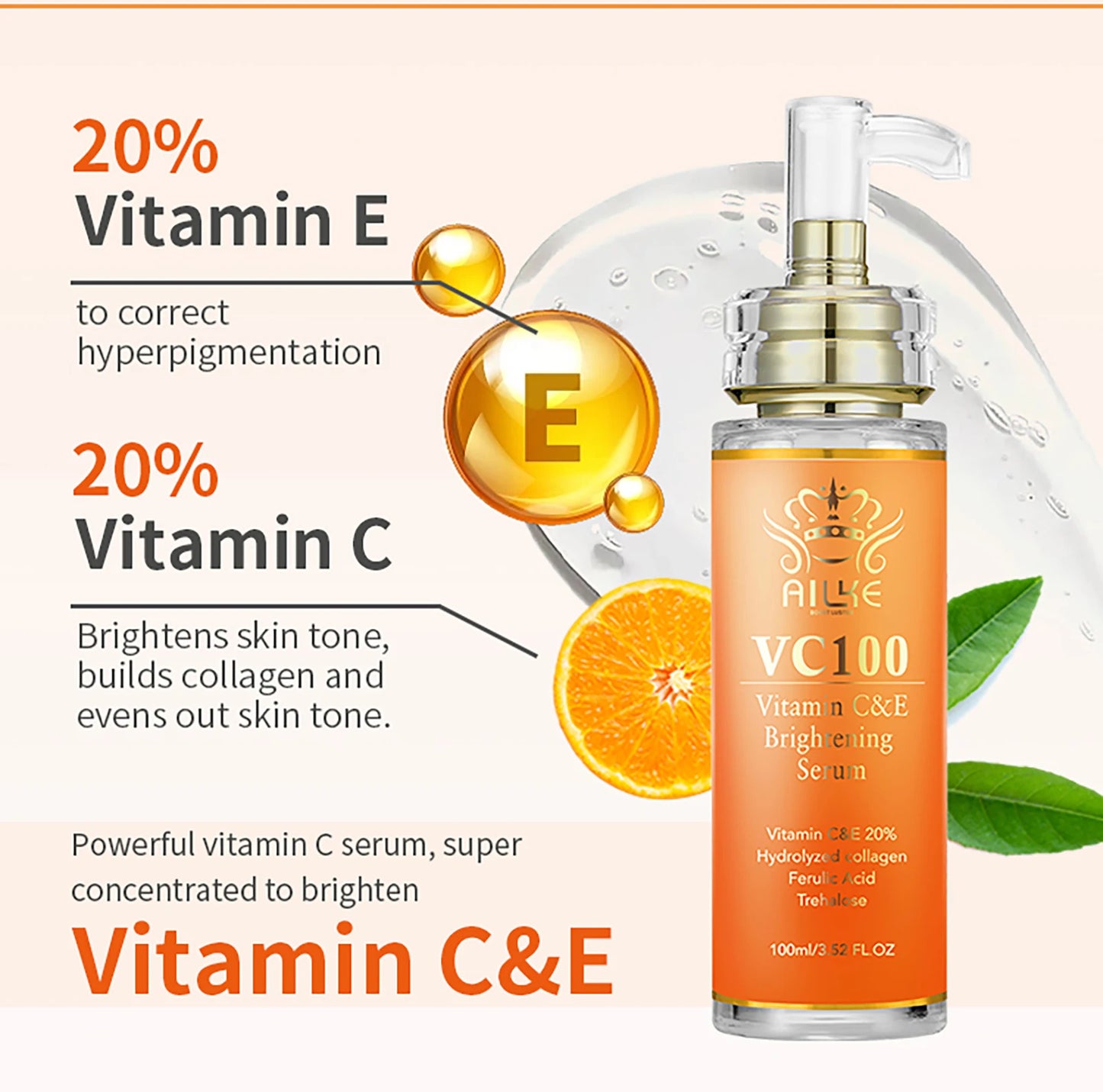 Moisturizing Brightening Serum Reduce Wrinkles
