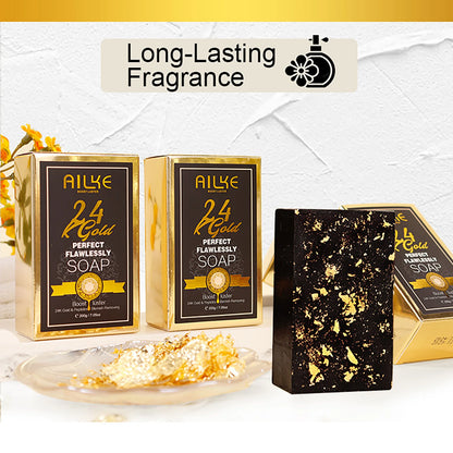 24K Gold Foil Whitening Soap Bar
