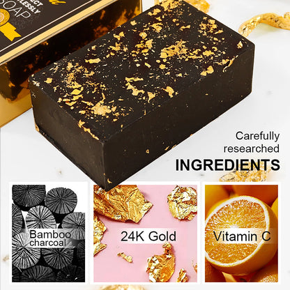 24K Gold Foil Whitening Soap
